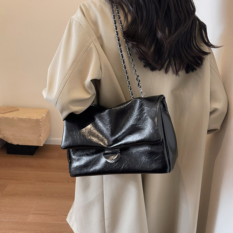 Women'S Kipling Bags - ニューレトロシンプル大容量脇下トートバッグ レディース 可愛い秋ファッション チェーンシングルショルダー斜め掛けバッグ イタバッグ
