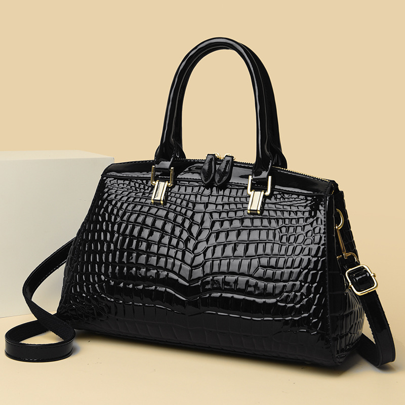 Women'S Kipling Bags - 新しいレディースクロコダイル柄ハンドバッグ、高級感のあるスネークトートバッグ、ヨーロッパとアメリカのファッショントレンドを取り入れたショルダーバッグ、レトロで大容量のハンドバッグ