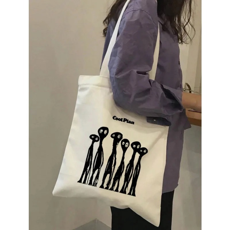 ROMWE かわいい弓模様のキャンバスショルダーバッグバレン - Women Bags Work のレビューと価格