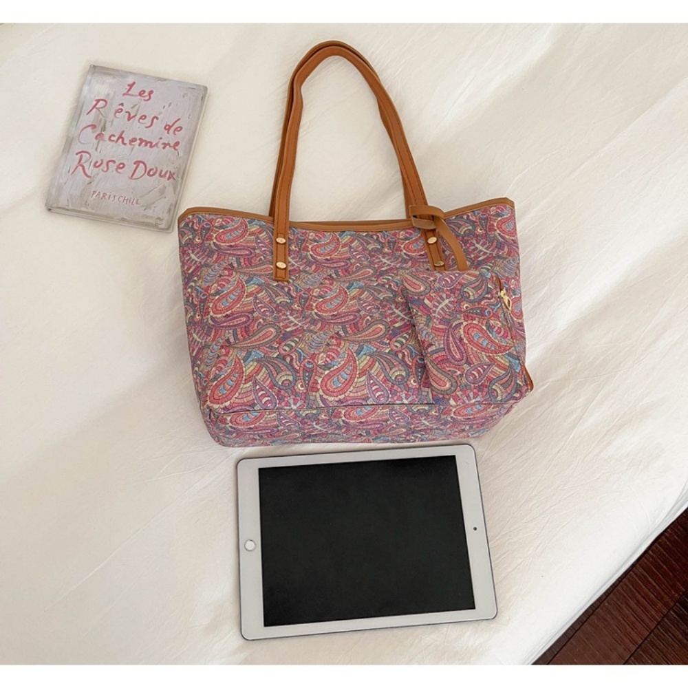 2 個女性大容量トートバッグ小銭入れセット韓国ファッション多 - Women Bags Work のレビューと価格