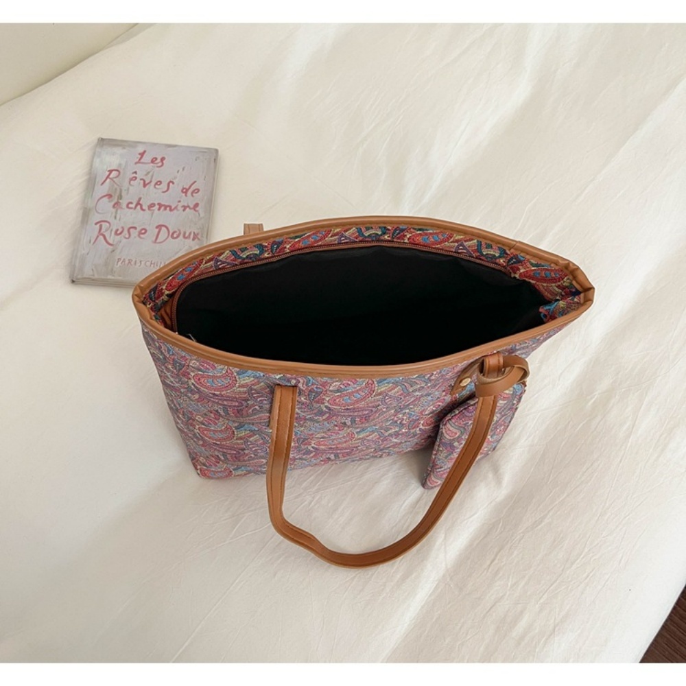 2 個女性大容量トートバッグ小銭入れセット韓国ファッション多 - Women Bags Work のレビューと価格