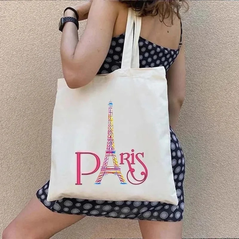 ロンドン英国パリ印刷レディースキャンバストートカジュアルアニ - Women Bags Uk のレビューと価格