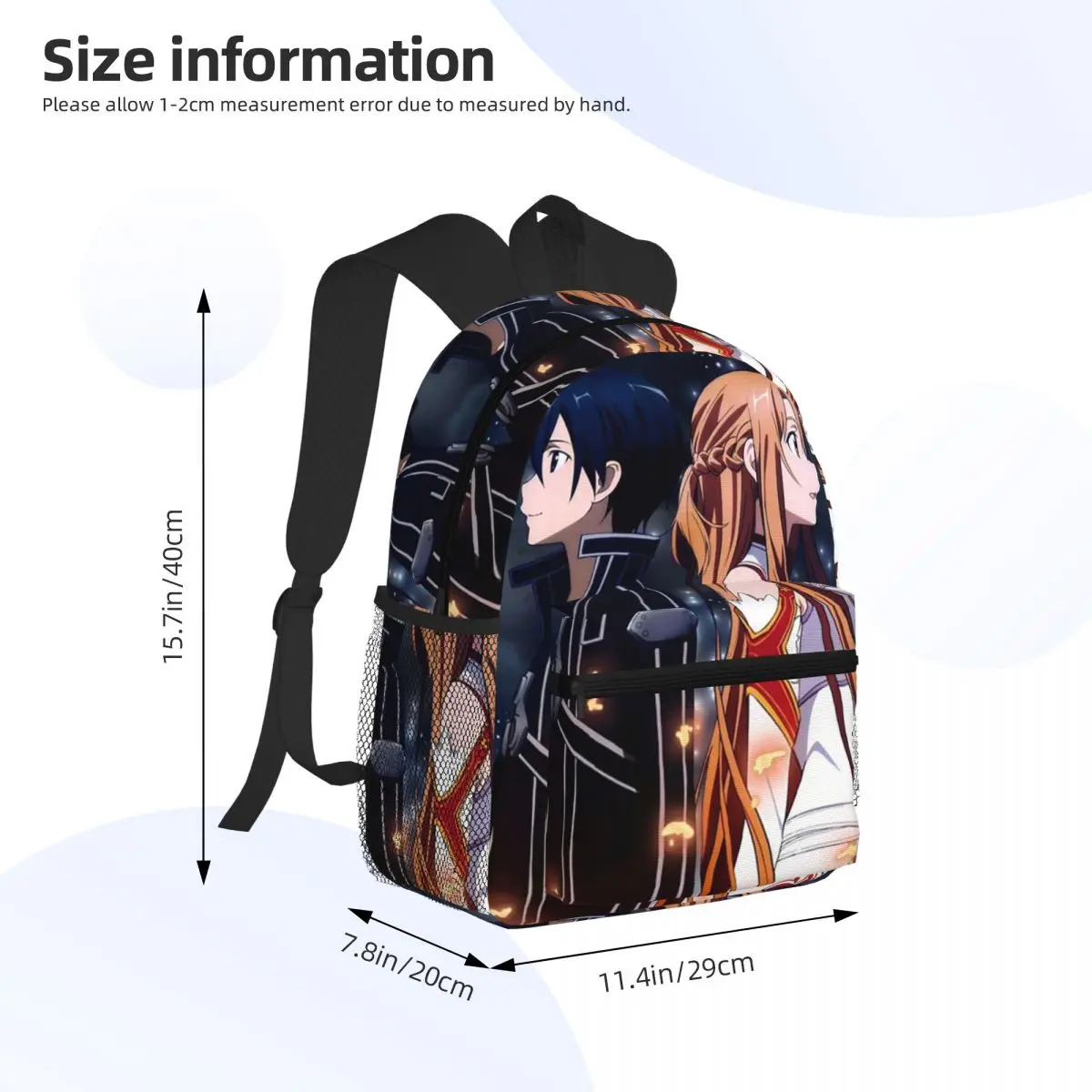 ソードアートオンラインキリトとアスナ学生バックパックスクール - Women'S Bag Online のレビューと価格
