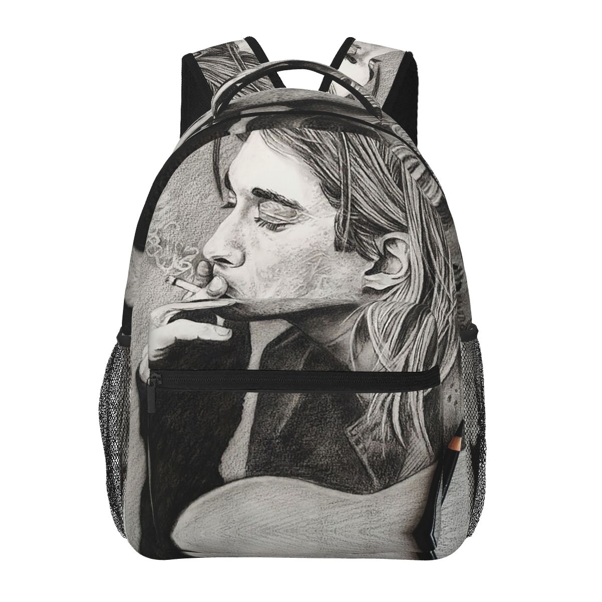 カートコバーンバックパックホットセールデイパック大容量男の子 - Women Bags Kurt のレビューと価格