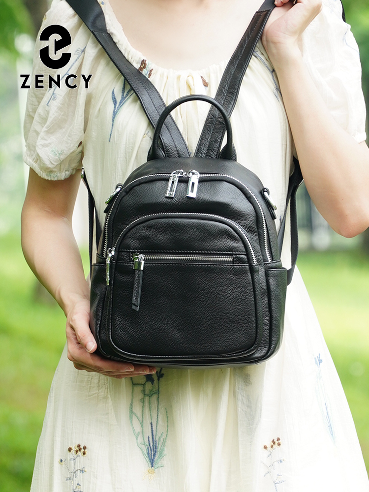 Zency 本革小型バックパックナップザックマルチポケットデ - Women Bags Work のレビューと価格