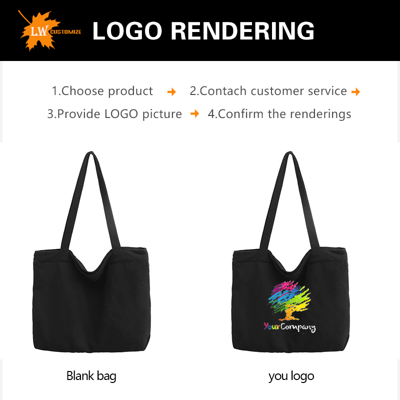 カスタマイズロゴトートバッグ 大容量 レディース キャンバス - Women Bags Logo のレビューと価格