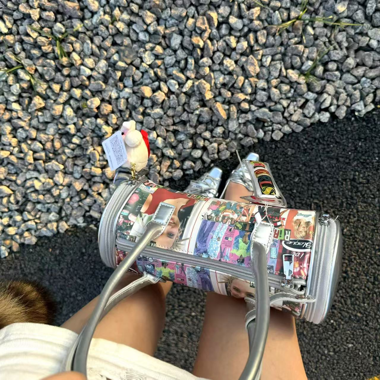 Y2Kガールズファッション新作ヨーロッパ風PUシリンダーショ - Women Bags Pictures のレビューと価格