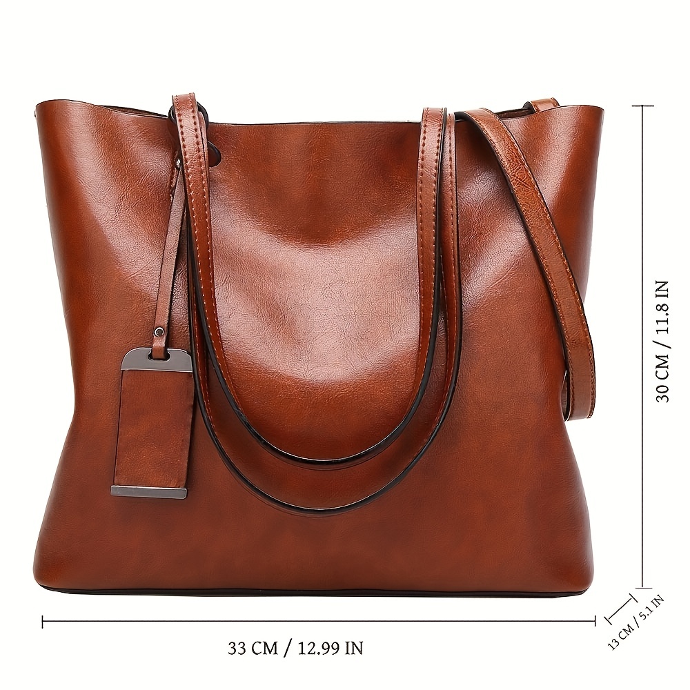 女性のためのクラシックなレトロな革のハンドバッグ,ファッショ - Women Bags Work のレビューと価格