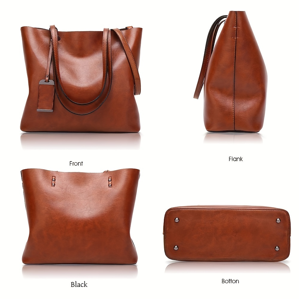 女性のためのクラシックなレトロな革のハンドバッグ,ファッショ - Women Bags Work のレビューと価格