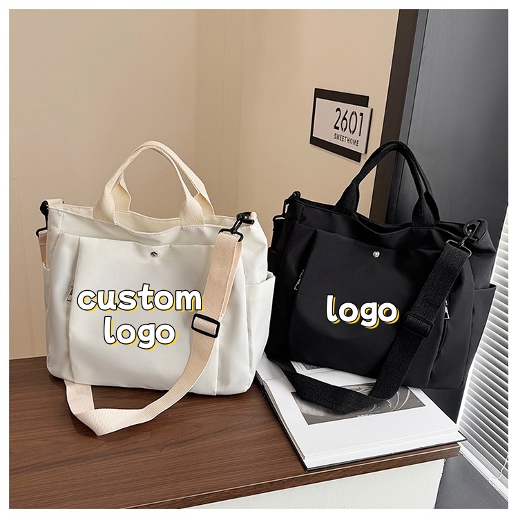 カスタムロゴ入りトートバッグ 2-in-1 ハンドバッグ＆ク - Women Bags Logo のレビューと価格