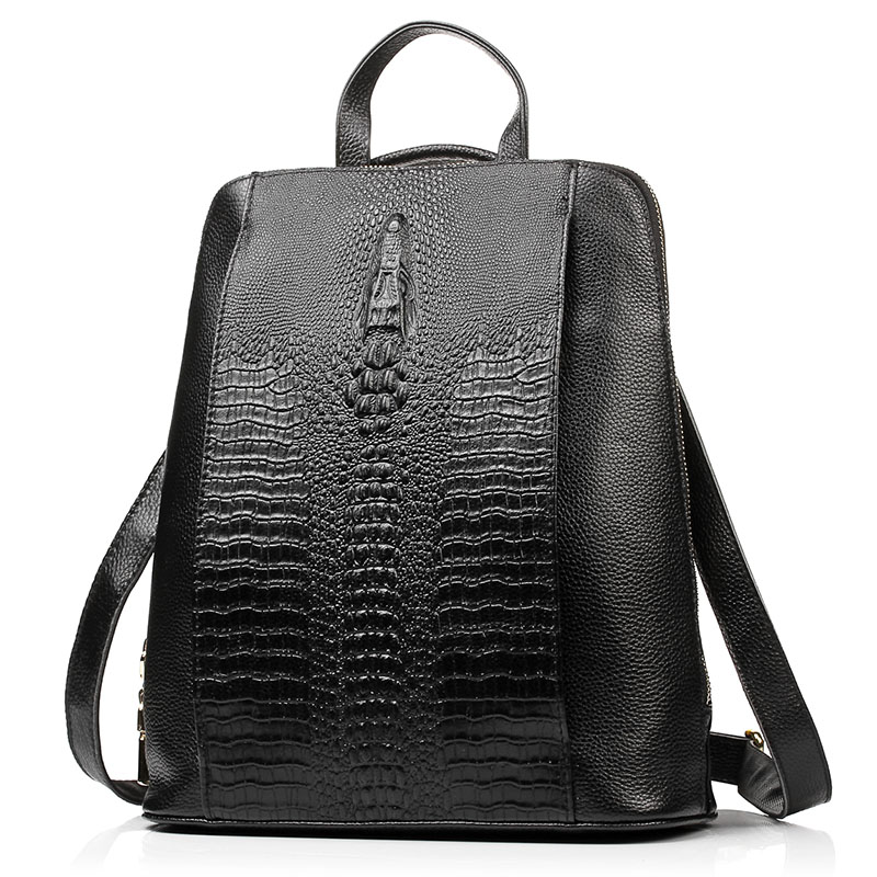 Zency レディース クロコダイルレザー バックパック 1 - Women Bags Work のレビューと価格